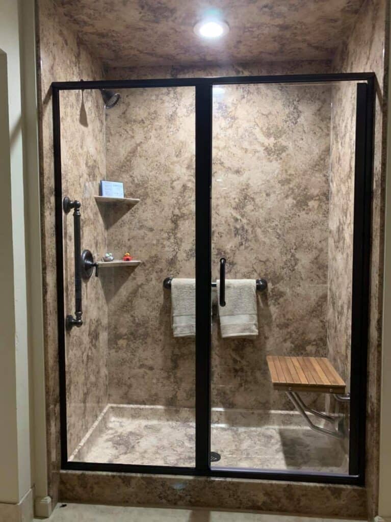 walk in shower remodel